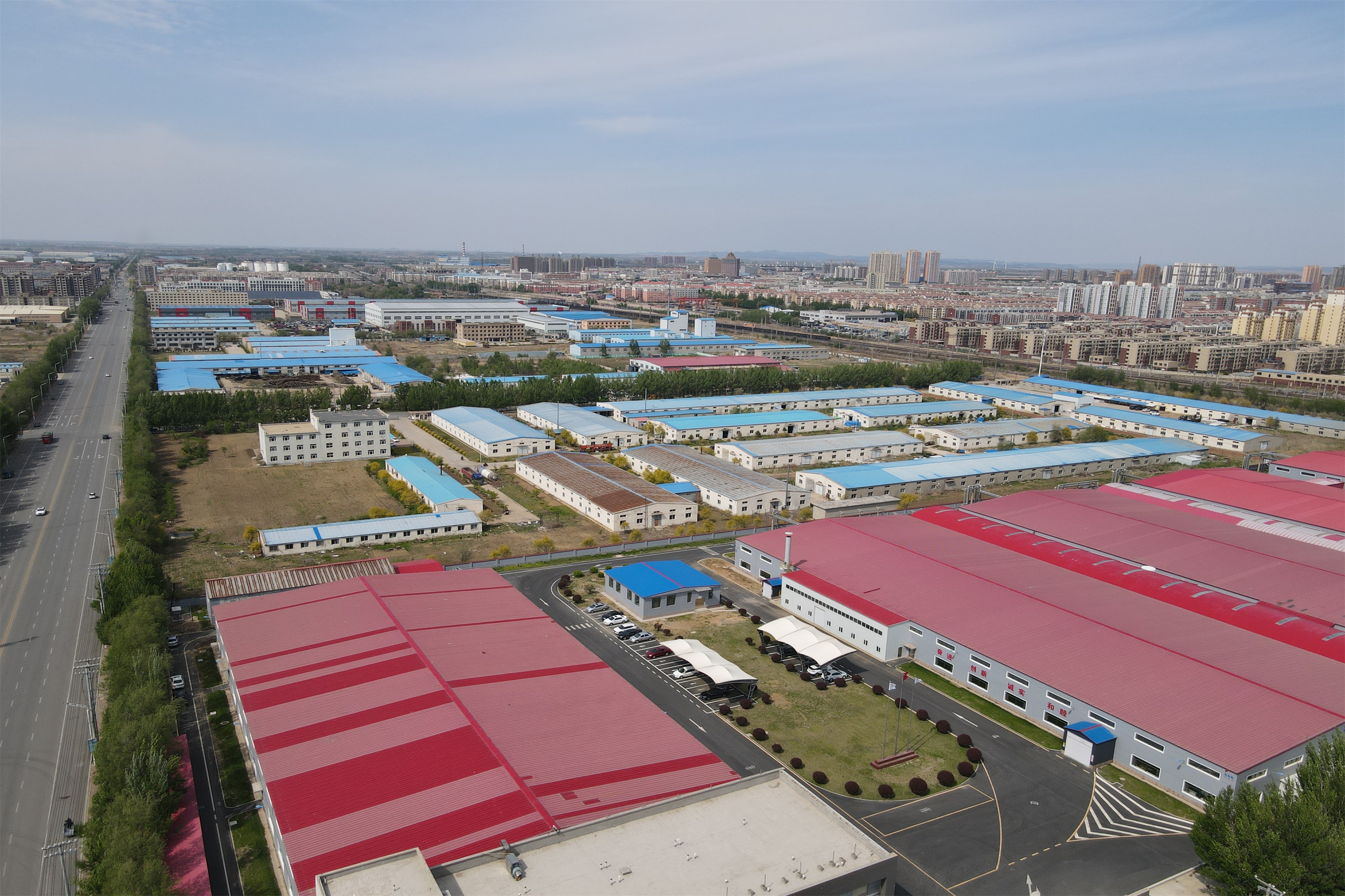 开原经济开发区管理委员会厂区鸟瞰图Aerial View of Administrative Committee of Kaiyuan Economic Development Zone